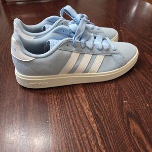 adidas Blue and White Sneakers